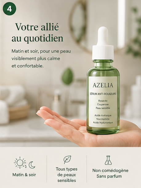 Sérum anti-rougeurs Azélia