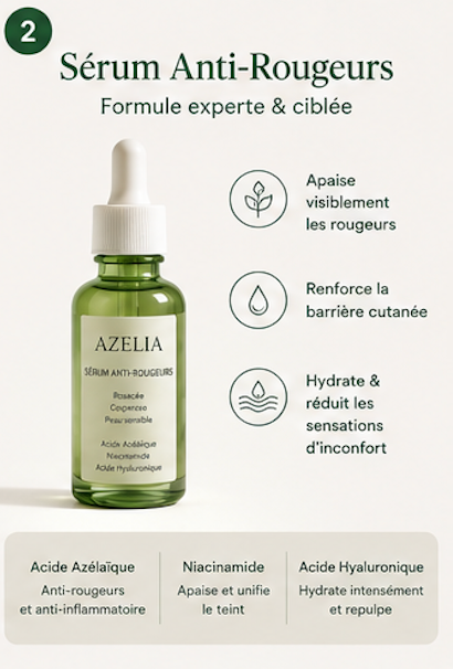 Sérum anti-rougeurs Azélia
